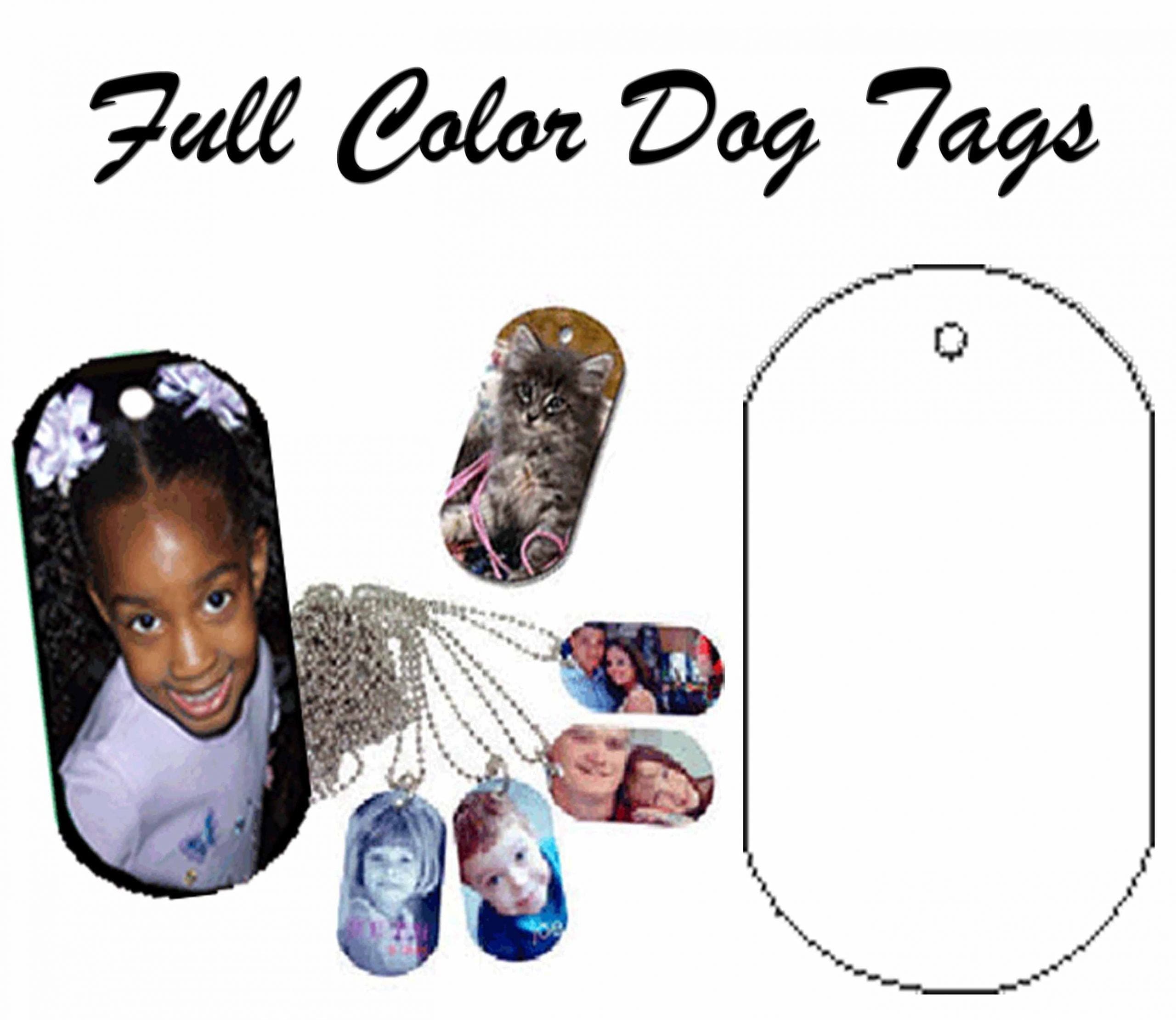 Personalized Dog Tag with Free 30" Chain