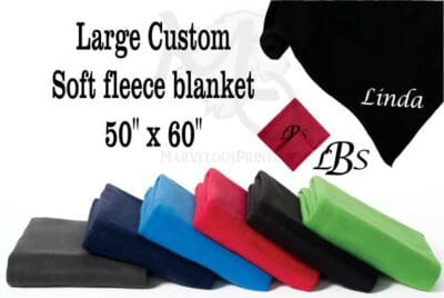 Personalized Large Soft fleece blanket