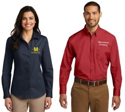 Long Sleeve Carefree Poplin Shirt